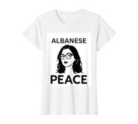 Francesca Albanese Peace T-Shirt Graphique avec Valeur, Femme, Blanc, XL
