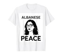 Francesca Albanese Peace T-Shirt Graphique avec Valeur, Homme, Blanc, M