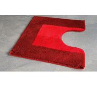 Francesca Grenat Rouge Tapis pour les Toilettes avec Découpage 50x50cm.
