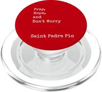 Francesco Forgione : Priez, Espérez et ne Vous inquiétez Pas, Saint catholique PopSockets PopGrip pour MagSafe