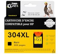FranceToner 1 Cartouche Compatible pour HP 304 XL Noir