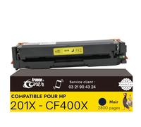 FranceToner - 201X - Toner Laser Compatible pour HP 201x Noir CF400X - pour Color LaserJet Pro MFP M277dw MFP M277n M252n M252dw MFP M274n (201X Noir)