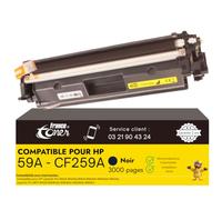 FranceToner 59A Toner Compatible pour HP CF259A LaserJet Pro M404dn M428fdw | Cartouche 59A Haute Qualité pour Laserjet Pro M304 M404 M404dn M404dw MFP M428fdw M428dw M428fdn M428m, Noir