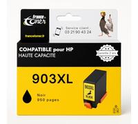 FranceToner - 903XL - Cartouche Encre Compatible HP 903 XL Noir - Imprimantes OfficeJet 6950, 6951 All-in-One, OfficeJet Pro 6860 All-in-One (903XL Noir)