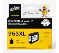 FranceToner Cartouche Compatible pour HP 953XL Noir OfficeJet Pro 7740