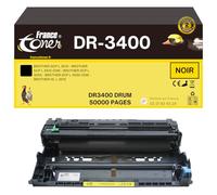 FranceToner - DR-3400 - Unité de Tambour Compatible Brother DR3400 Noir - pour Imprimantes Laser Brother HL l5200dw, mfc l5700dn, dcp l5500dn, DCP L5500, L6600, HL L5000, L5100 (DR3400 Noir)