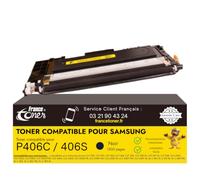 FranceToner P406C Noir Toner Compatible pour Samsung CLT-406S C480FW C480W | Cartouche Haute Qualité 406S Noir pour SL-C480FW C480W C480FN C480 C430W C430 CLX-3305FW 3305W 3305FN 3300, CLP-365W 365 360
