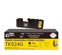 FranceToner - TK-5240 - Toners Compatibles pour Kyocera TK5240 Noir - Cartouche pour Imprimantes Laser ECOSYS M5526cdw M5526cdnP5026cdw P5026cdn - TK-5240K TK-5240C TK-5240M TK-5240Y