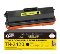 FranceToner - TN-2420 - Toner Laser Compatible Brother TN2420 Noir (ou TN2410) - pour DCP-L2530DW MFC-L2710DN HL-L2350DW MFC-L2710DW HL-L2375DW MFC-L2730DW MFC-L2750DW HL-L2310D (TN2420 Noir)