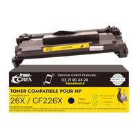 FranceToner - Toner Laser Compatible pour HP 26X CF226X Noir - Cartouche Haute Capacité pour Imprimante LaserJet Pro m402dn pour LaserJet Pro MFP-M426dw pour 26A CF226A