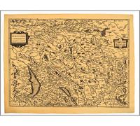 Franche comte en 1592 58,5 cm x 42 cm - Collectif - Antica - broché - Atlas / carte