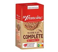 FRANCINE - Farine De Blé Complète T150, Boîte De 1 Kg - Lot De 4