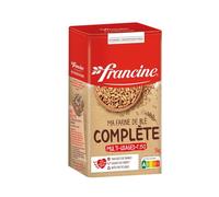 FRANCINE - Farine De Blé Complète T150 | Savoureuse et onctueuse pour vos pâtisseries | Idéale pour les gâteaux et pains | la boite de 1 kg | LOT DE 4