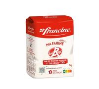 FRANCINE - Farine De Blé T65, Idéale Pour Pâtisseries Et Pains Maison, Texture Fine Et Légère, 1kg - Lot De 4