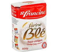 Francine Farine de Blé Tous Usages T45 500g (lot de 8 soit 4Kg)