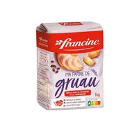 FRANCINE - Farine de Gruau T45 | Texture onctueuse pour des pâtisseries savoureuses | Idéale pour gâteaux et biscuits | le paquet de 1kg | LOT DE 4