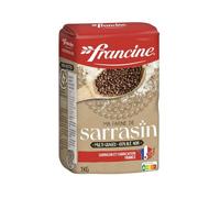 FRANCINE - Farine de Sarrasin 100% Blé Noir de France - Multi-Usages, Sarrasin Français - le paquet de 1 kg - Le Lot De 4