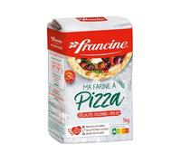 FRANCINE - Farine Spéciale Pizza, Pâte Légère et Moelleuse pour Réussite à Domicile, 1 kg - Lot De 4