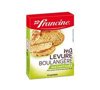 Francine Ma Levure Boulangère Instantanée par 6 Sachets 30g (lot de 8)