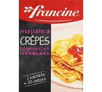 Francine Ma Pâte à Crêpes Légères/Moelleuses 2 sachets Boîte de 380 g