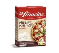 FRANCINE - Ma Pâte à Pizza - Pour 2 Pizzas, Levure Incluse - Préparation et Cuisson Rapide de 15 à 20 Min - Blé Français - la boite de 510 g - Le Lot De 4