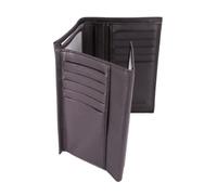 FRANCINEL portefeuille en cuir souple grand format à 3 volets réf 37932 choco (3 couleurs disponible)