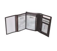 FRANCINEL Portefeuille en cuir souple taille moyenne à 3 volets réf 37929 marron (3 couleurs disponible)