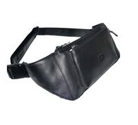 FRANCINEL Sac en cuir souple pochette banane ultra plat réf 1161 noir