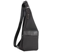 FRANCINEL sac monobretelle nylon garni cuir réf 653108 marron (2 couleurs disponible)
