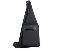 FRANCINEL sac monobretelle nylon garni cuir réf 653108 noir (2 couleurs disponible)