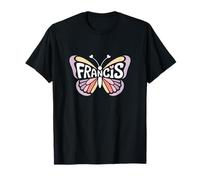 Francis Butterfly - Word Art personnalisé avec nom Mignon T-Shirt