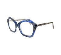 Francis Klein - Vienne Optical Frame - Femme - Accessoires - Bleu - Taille: 53 MM