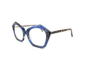 Francis Klein - Vienne Optical Frame - Femme - Accessoires - Bleu - Taille: 53 MM
