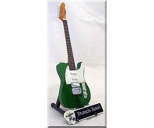 FRANCIS ROSSI Guitare Miniature avec médiator STATUS QUO