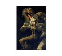 Francisco Goya - Affiche Saturne dévorant son fils, art mural, reproduction sur toile, décoration murale, peinture pour salon, chambre à coucher, style sans cadre, 61 x 91,4 cm