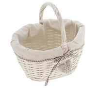 Franck Liebesherz Panier « Cœur d’amour » avec anse - Blanc