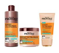 Franck Provost Expert Nutri-Frizz Coffret Shampooing, Masque et Crème de Soin et Définition Boucles Professionnelles Sans Silicone Sans Huile Minérale 400ml, 400ml, 200ml