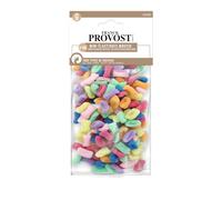 FRANCK PROVOST - Lot de 150 Mini Elastiques Mousse - Assortiment de Couleurs - Sans Lien Métal - Hyper Extensible - Coiffure Facile - Tous Types de Cheveux