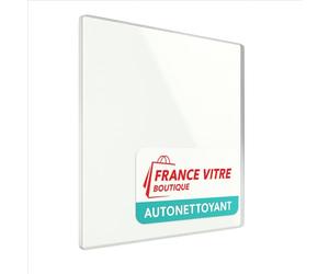 Franco Belge - modèle : Normandie - 500 x 190 x 4 mm - Autonettoyante - Vitre d’Insert pour cheminée et poêle à Bois - Verre de Rechange Haute température - jusqu'à 800°C