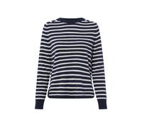 Franco Callegari Pull-over écru / marine, Taille XXL