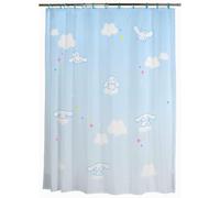Franco Cinnamoroll Ensemble Rideau de Douche 13 pièces et Anneaux (Produit sous Licence Officielle)