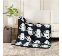 Franco Collectbles Peanuts Snoopy Bedding Couvre-lit en Peluche Super Doux et Confortable, 116,8 x 152,4 cm (Produit sous Licence Officielle)