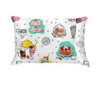 Franco Collectibles Bonbons Miniverse Housse de Coussin réversible en Satin Soyeux Classique rétro 50,8 x 76,2 cm pour Cheveux et Peau (Produit sous Licence Officielle)