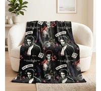 Franco Collectibles Couverture Twilight The Saga, literie en Peluche Super Douce et Confortable, 152,4 x 116,8 cm, Team Jacob Team Edward (Produit sous Licence Officielle)