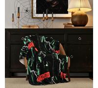 Franco Collectibles Couverture Universelle Monstres Frankenstein Halloween Horreur literie en Peluche Super Douce et Confortable 127 x 177,8 cm (Produit sous Licence Officielle)