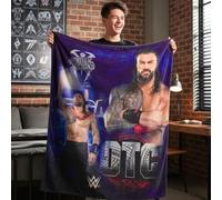 Franco Collectibles Couvre-lit Super Doux WWE Roman Reigns Main Event Champions 116,8 x 152,4 cm