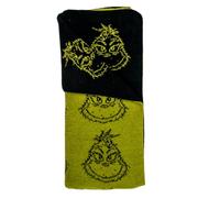 Franco Collectibles Dr. Seuss Grinch Parure de lit Douce et Confortable en Tricot Intarsia Dream Lux Intarsia 127 x 152,4 cm (Produit sous Licence Officielle)