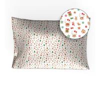 Franco Collectibles Hello Kitty Taie d'oreiller en Satin Soyeux Standard 50,8 x 76,2 cm pour Cheveux et Peau, Noël, fêtes de Fin d’année (Produit sous Licence Officielle)