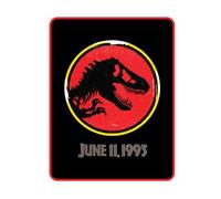 Franco Collectibles Jurassic Park Couvre-lit Super Doux en Micro Raschel 116,8 x 152,4 cm (Produit sous Licence Officielle)
