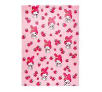 Franco Collectibles My Melody Couverture Super Douce et Confortable Motif Fraises 157,5 x 228,6 cm
